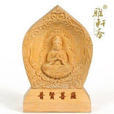 INPHIC-精品車飾 東陽黃楊木雕擺飾 普賢菩薩 風水工藝品
